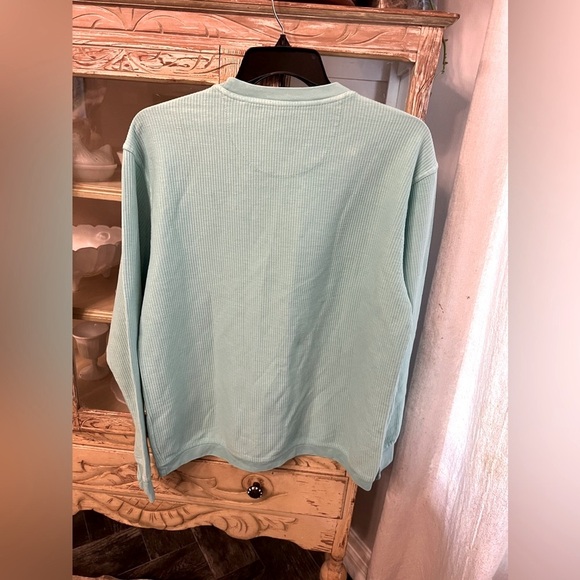 Texas Comfy Cord Womens Large Turquoise Blue Long Sleeve NWT - Picture 4 of 4